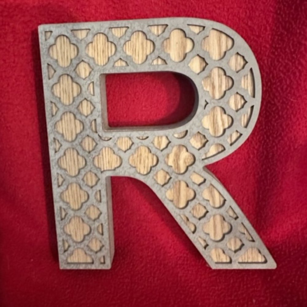 Decorative Wooden Initial - R